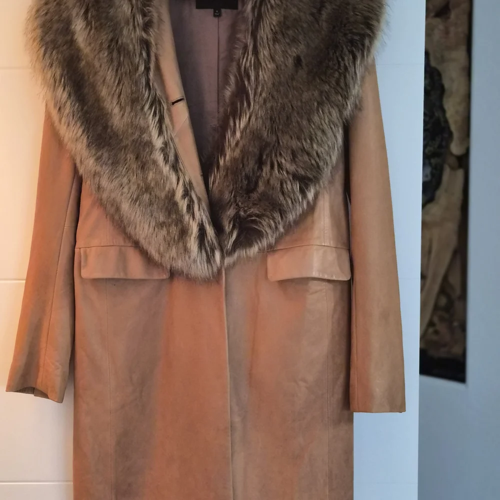 Talbots Tan Teddy Jacket with Faux Fur Collar - Picture 2 of 7